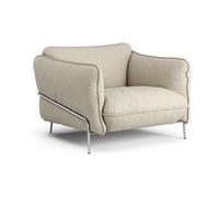Swedese Butaca Continental Sealife beige oscuro/blanco-acero cromado