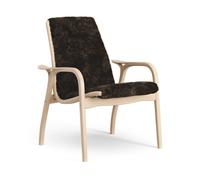 Swedese Butaca Laminett haya lacada/piel de oveja Espresso (marrón)