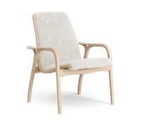 Swedese Butaca Laminett haya lacada/piel de oveja Offwhite (blanco)