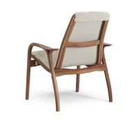 Swedese Butaca Laminett nogal aceitado/piel de oveja Moonlight (beige)