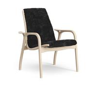 Swedese Butaca Laminett roble pigmentado blanco/piel de oveja Black (negro)