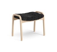 Swedese Reposapiés infantil Lamini haya lacada/piel de oveja Black (negro)