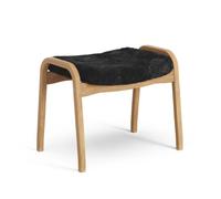 Swedese Reposapiés Lamino Piel de oveja black. roble aceitado