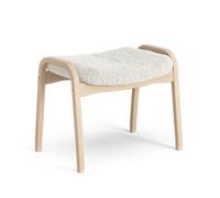 Swedese Reposapiés Lamino Piel de oveja offwhite. haya lacado natural