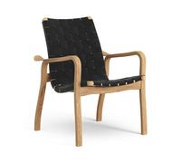 Swedese Sillón bajo Primo roble aceitado negro