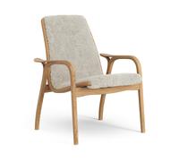Swedese Sillón Laminett roble aceitado/piel de oveja Moonlight (beige)