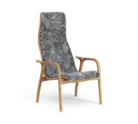 Swedese Sillón Lamino roble aceitado/piel de oveja Scandinavian Grey (gris)