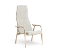 Swedese Sillón Lamino roble pigmentado blanco/piel de oveja Offwhite (blanco)