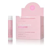 Swedish Collagen Deluxe | Suplemento líquido de colágeno marino hidrolizado de 12.500 mg - 20 dosis diarias de 25 ml | Ácido hialurónico, biotina y vitamina C para un cabello, piel, uñas y