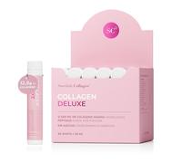 Swedish Collagen Deluxe | Suplemento líquido de colágeno marino hidrolizado de 12.500 mg - 30 dosis diarias de 25 ml | Ácido hialurónico, biotina y vitamina C para un cabello, piel, uñas y