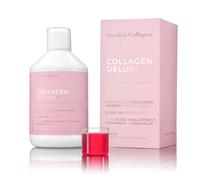 Swedish Collagen Deluxe | Suplemento líquido de colágeno marino hidrolizado de 12 500 mg - 500 ml, suministro para 20 días | Ácido hialurónico, biotina y vitamina C para un cabello, piel, uñas y