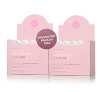 Swedish Collagen Deluxe | Suplemento líquido de colágeno marino hidrolizado de 12 500 mg - 60 dosis diarias de 25 ml (paquete de 2, 762 ml cada una) | Ácido hialurónico, biotina y vitamina C para