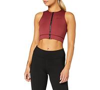 SWEDISH FALL LIFTING ATHLETES Elevate Zip Bra - Sujetador para Mujer (Terciopelo, Talla L), Color Rojo