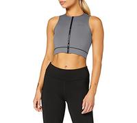 SWEDISH FALL LIFTING ATHLETES Sujetador Deportivo con Cremallera para Mujer, Mujer, L4P37C59S2, Gris Acero, Small