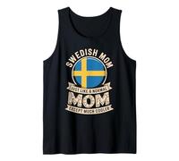 Swedish Mom Just Like A Normal Mom Except Much Cooler Camiseta sin Mangas