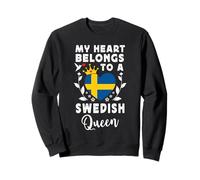 Swedish Queen Swedish Wife Girlfriend Sweden Flag Sudadera