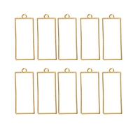 Sweeaau 10 dijes de resina epoxi prensada con diseño de flores, marco de bisel, bandeja hueca para hacer joyas de resina UV, Love, como se describe, como se describe