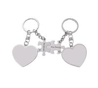 Sweeaau 2 llaveros prácticos de sublimación de doble cara en blanco con diseños giratorios para personalizar y regalos creativos, llaveros de fotos