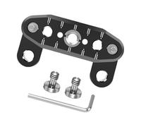 Sweeaau Accesorios de extensión superior de aluminio para cámara, accesorio de mango de 1/4 pulgadas, multifuncional, amplía la instalación para placa de montaje de cámara FX3 FX30