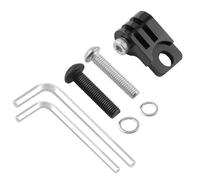 Sweeaau Adaptador de montaje de lámpara de iluminación para bicicletas, base de soporte de computadora, base de lámpara de iluminación plegable para bicicleta, soporte de cámara deportiva, soporte