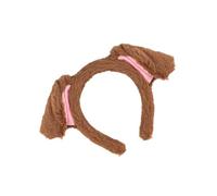 Sweeaau Adorkable - Diadema de maquillaje para cachorros, para bailes, cumpleaños, diademas divertidas, pelo peludo para niños, diadema de juego