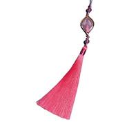 Sweeaau Adorno tradicional hecho a mano con borlas étnicas, colgante de borlas de poliéster para accesorios de teléfono, accesorio de cultura tradicional