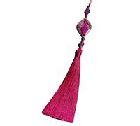 Sweeaau Adorno tradicional hecho a mano con borlas étnicas, colgante de borlas de poliéster para accesorios de teléfono, accesorio de cultura tradicional