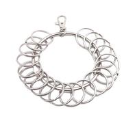Sweeaau Aro redondo grande portátil de metal con soporte para anillos de gestión rápida para colgar llavero
