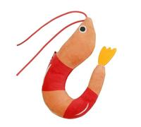 Sweeaau Camarones de peluche para gatos, juguete de hierba gatera, campanas de menta, promueve el ejercicio y reduce el aburrimiento. Juguete de peluche para gatos