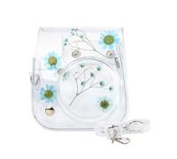 Sweeaau Funda protectora para 11 cámaras portátiles transparentes a prueba de polvo, práctica y ligera, con correa de cristal, Blue