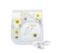 Sweeaau Funda protectora para 11 cámaras portátiles transparentes a prueba de polvo, práctica y ligera, con correa de cristal, Amarillo
