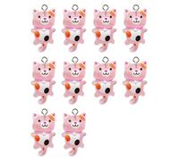 Sweeaau Juego de 10 adorables colgantes, accesorios creativos con temática de gatos, para diseños artísticos de joyería y adornos de llavero de manualidades, talla única, como se describe, como se