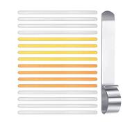 Sweeaau Juego de 17 piezas para manualidades con aleación en blanco y herramienta de doblado fácil de usar para diseños creativos de joyería