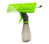 Sweeaau Limpiador de ventanas 3 en 1, raspador en seco, con boquilla atomizadora, limpiador de botellas, kit de almohadillas de microfibra para limpiar cristales de coche, kit de herramientas de