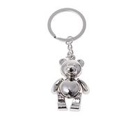 Sweeaau Llavero de animales de la suerte movible oso colgante colgante bolso accesorio coche para puerta K llavero mujer lindo