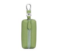 Sweeaau Llavero de piel auténtica vintage para hombre, para cartera, llavero, ama de llaves, para bolsa Cas, Green, One Size