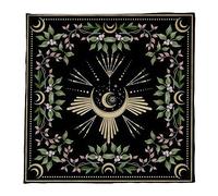 Sweeaau Mantel metafísico de tarots de astrología, tapete de péndulo, adivinaciones, tablero de cartas de juego de mesa, mantel de adivinaciones, mantel de péndulo para cartas de tarot para leer