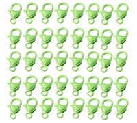 Sweeaau Paquete de 40 cierres de langosta coloridos con forma de corazón y corazón, conectores de gancho portátiles para joyas, suministros de manualidades y accesorios, proyectos creativos