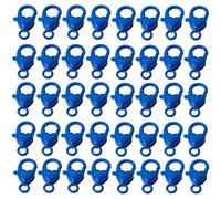 Sweeaau Paquete de 40 cierres de langosta coloridos con forma de corazón y corazón, conectores de gancho portátiles para joyas, suministros de manualidades y accesorios, proyectos creativos