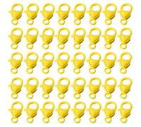 Sweeaau Paquete de 40 cierres de langosta coloridos con forma de corazón y corazón, conectores de gancho portátiles para joyas, suministros de manualidades y accesorios, proyectos creativos