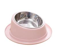 Sweeaau Para cuencos de comida elevados para alimentos y agua con soporte de base, cuenco elevado de 15°, cuenco individual elevado para mascotas para perros grandes para gatos