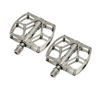 Sweeaau Pedales antideslizantes para bicicleta, plataforma plana, estribos de tres rodamientos, rosca de 9/16 pulgadas, reposapiés para bicicletas de montaña