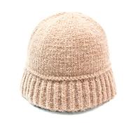 Sweeaau Sombrero de pescador de punto térmico de hip hop, de lana a la moda, resistente al viento, para actividades al aire libre en clima frío, lana para bebé, niña, niño, recién nacido, gorra de