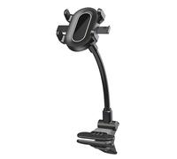 Sweeaau Soporte de teléfono para cochecitos de bebé, instrumento musical con clip giratorio, sujeción segura para carritos, bicicletas, otros pasamanos, silla de ruedas, soporte de teléfono