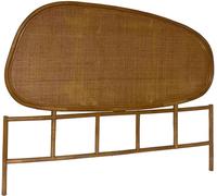 sweeek Cabecero de ratán oscuro