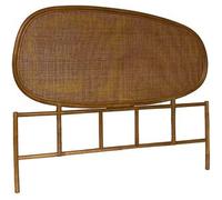 Sweeek Cabecero de ratán oscuro