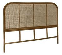 Sweeek Cabecero de ratán oscuro y caña