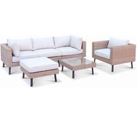 sweeek Conjunto de muebles de jardín para 5 personas en resina
