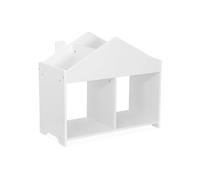 sweeek - Librería infantil, 4 estantes, Tobias, Blanco, 62.5x29.5x55 cm
