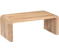 sweeek Mesa de centro rectangular de madera maciza de acacia, natural